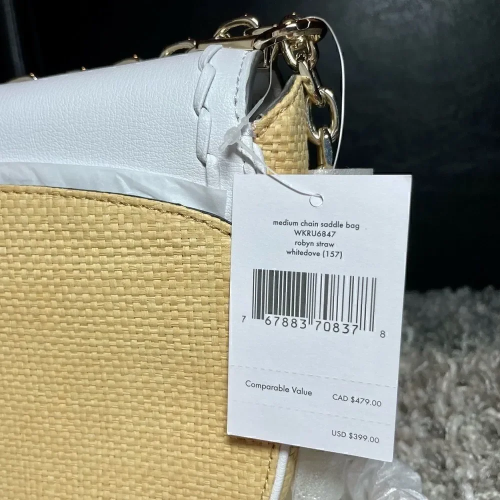 NWT Kate Spade Medium Chain Saddle Bag